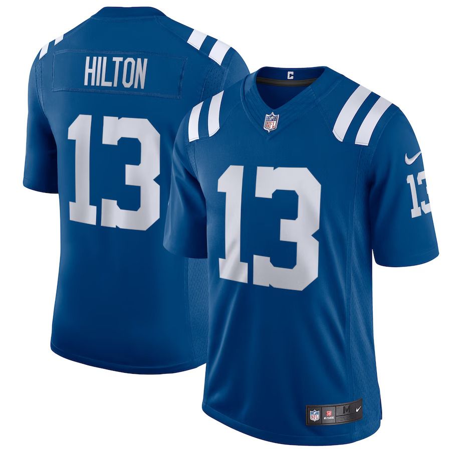 Men Indianapolis Colts #13 T.Y. Hilton Nike Royal Vapor Limited NFL Jersey